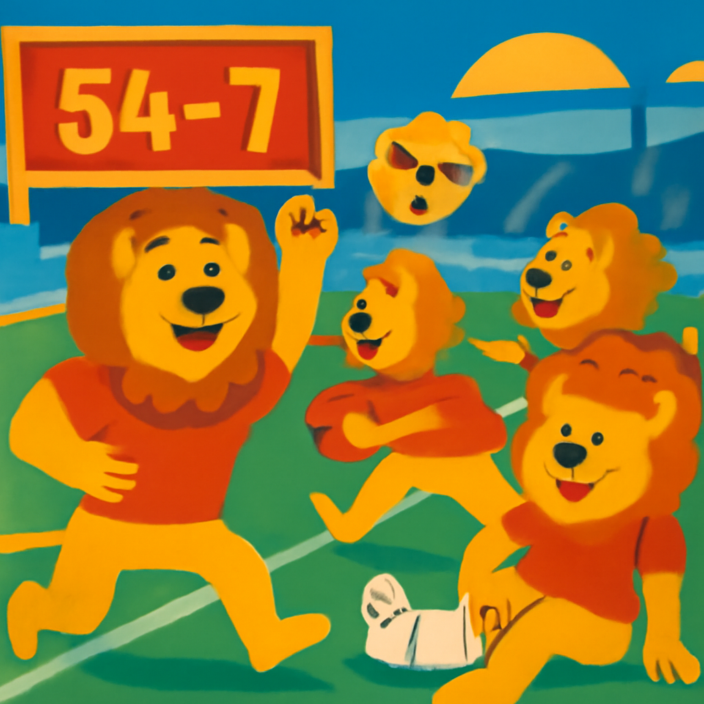 Lions Win Big But Ouchies Happen