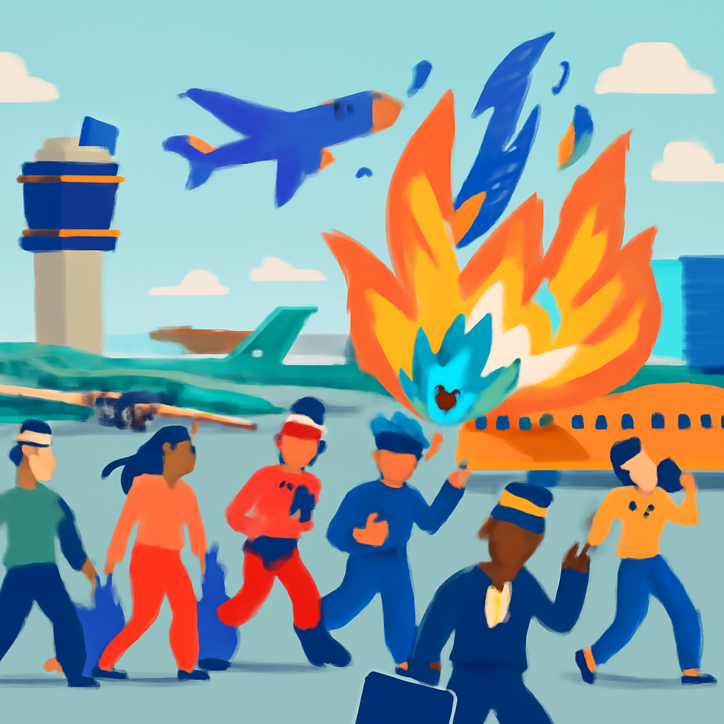 Big Fire at Airport!