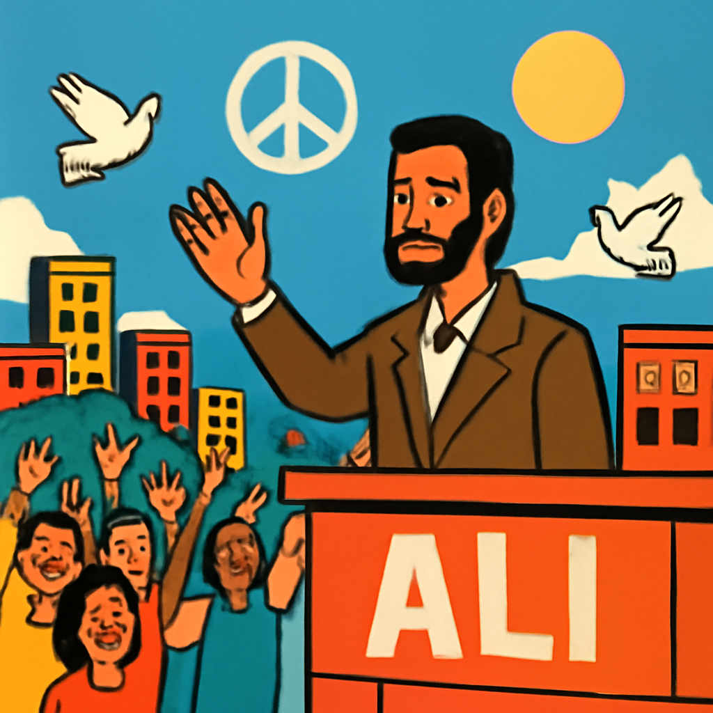 Big Leader Waves Hello